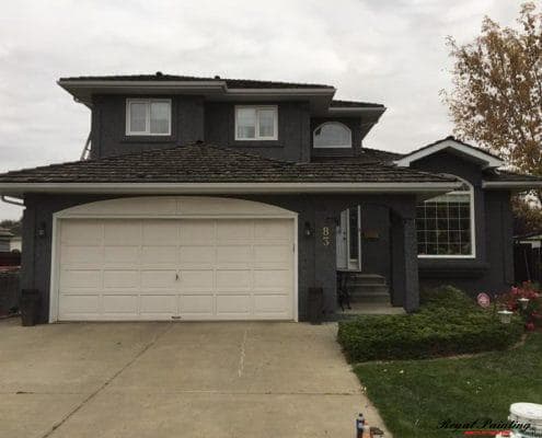 exterior of the house painted