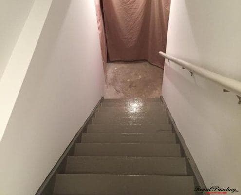 stairs being painted