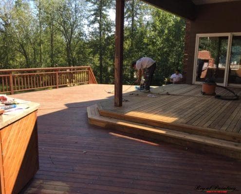 decks staining edmonton