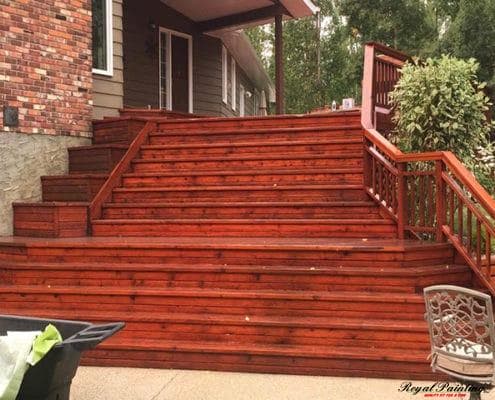 residential house decks painting edmonton