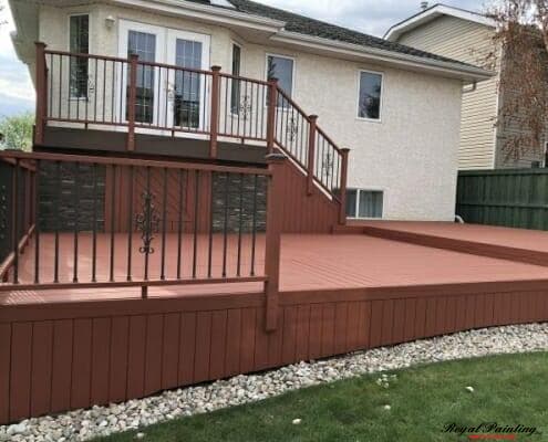 Deck Painting Edmonton - After
