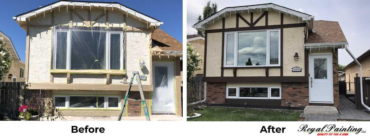 Exterior Painters Edmonton - Before and After