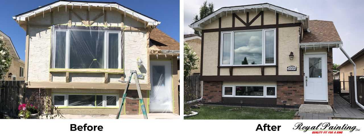 Exterior Painting Edmonton, AB 1 Exterior Painters Edmonton - Before and After