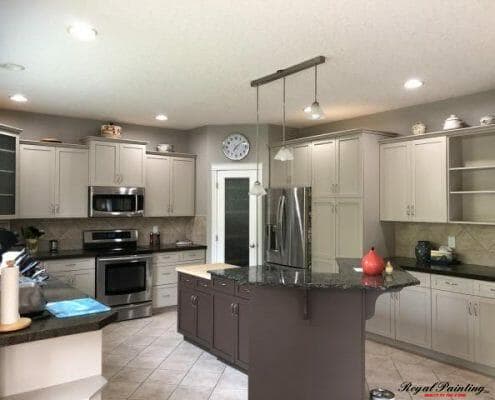 Rich espresso stained cabinets in Sherwood Park