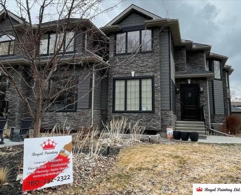 brick house painting in edmonton