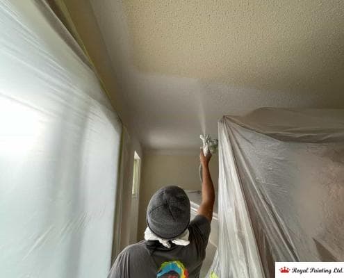 ceiling spray painting edmonton