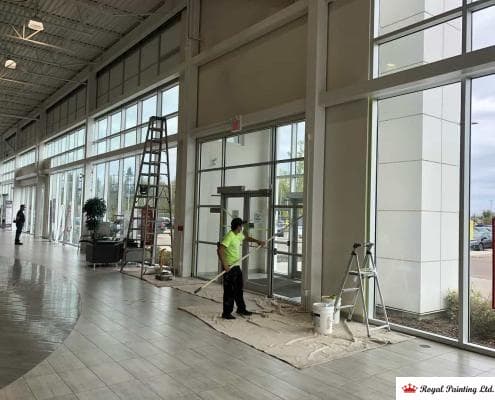 Commercial interior painting in Morinville