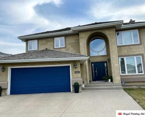 Exterior house painting in Leduc