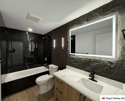 interior bathroom painting in sproce grove