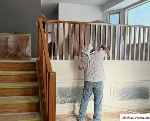 interior stair case painting sproce grove