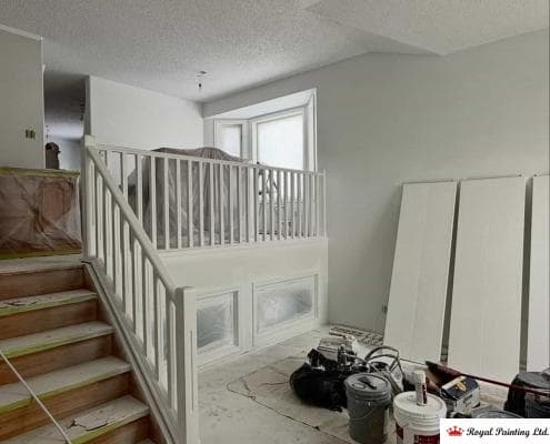 interior wall painting after