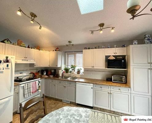 kitchen pantry cabinet painting in edmonton