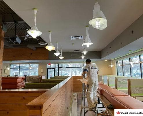 restaurant interior painting